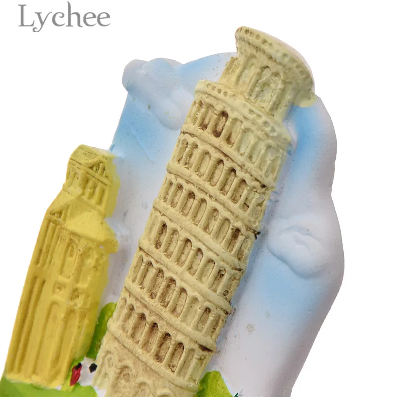 Lychee Пизанская башня магнит на холодильник креативный 3D пейзаж магниты