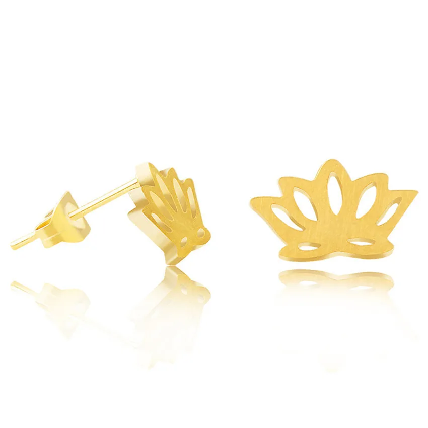 Elegant Crown Stud Earrings Queen Prince Princess Tiny Imperial Push-back Women Party Gift Jewelry Accessories | Украшения и