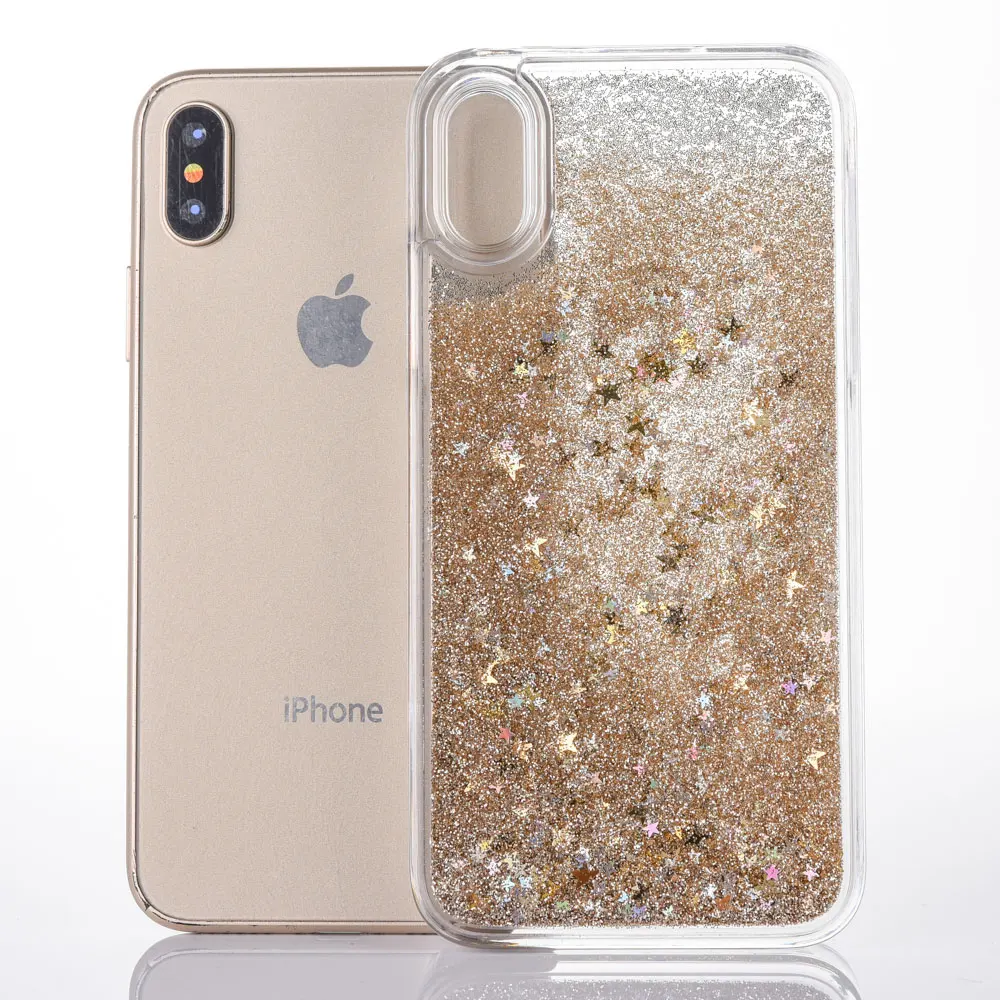 Чехол FQYANG Star Dynamic Liquid Quicksand для SAMSUNG S8 PLUS S7 EDGE S6 edge plus J7 A7 S5 Прозрачный чехол для задней панели ПК телефона