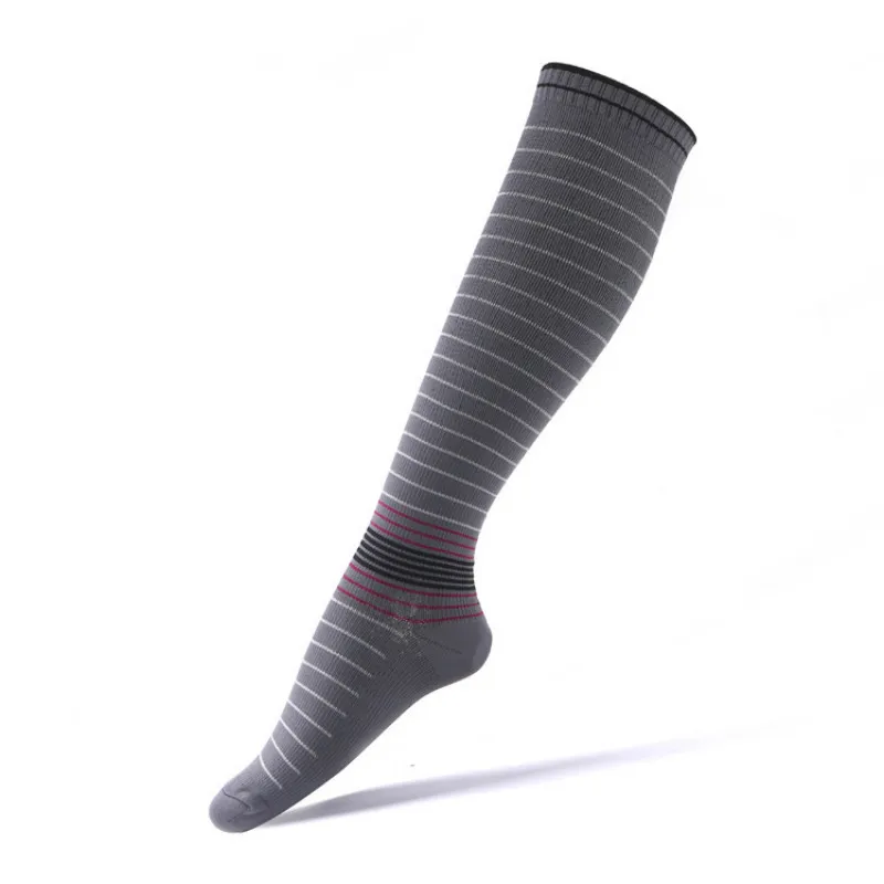 Men's Compression Socks Wide Calf Stripe Sock Fast Dry AA10034 | Мужская одежда