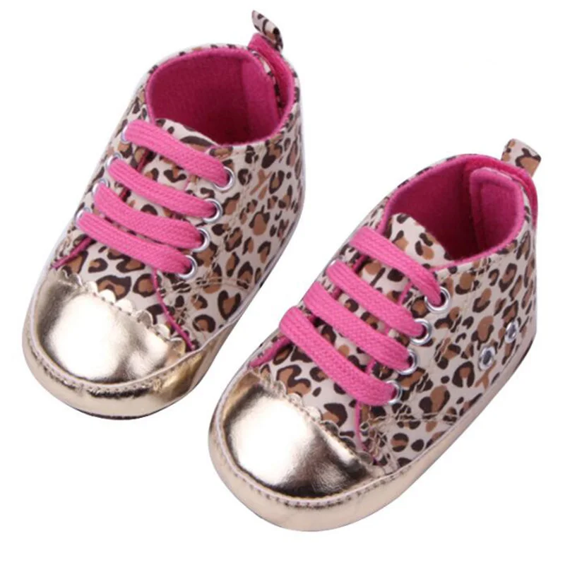 

Обувь для новорожденных девочек 0-18 м, с мягкой подошвой, противоскользящая, леопардовая расцветка