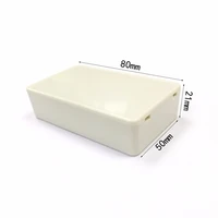 brand new 5x white plastic electronics project box junction enclosure diy 85x50x21mm
