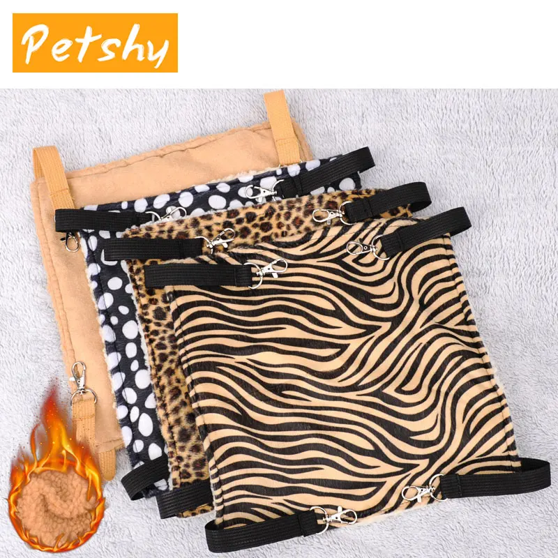 Petshy 6 Цвета теплый висящий кошачий кровать коврик мягкий гамак зимний питомец