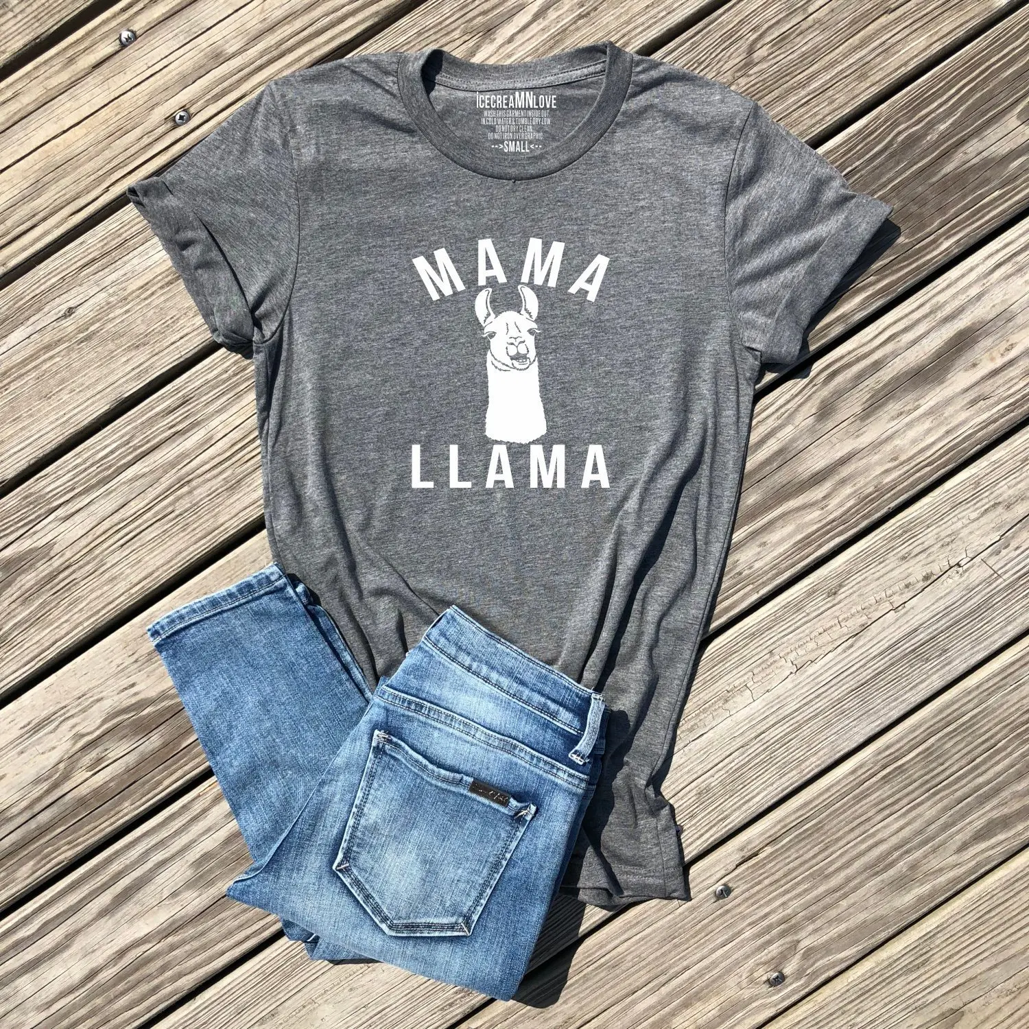 2019 Новое поступление I Love Mama ламы футболка подарок для мамы Жизнь женская с ламой