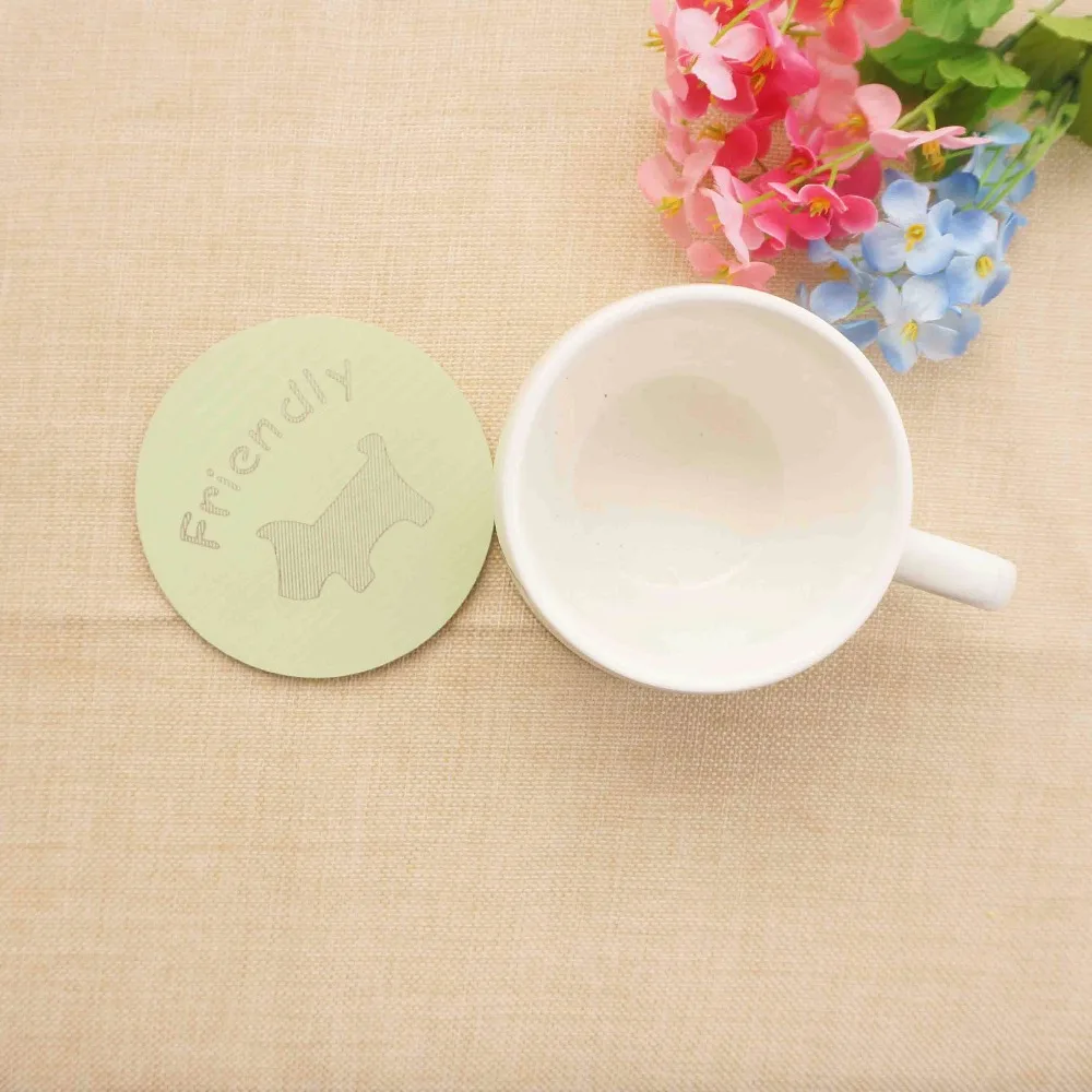 2 шт. Мультяшные деревянные кофейные напитки подставка под чашку салфетки