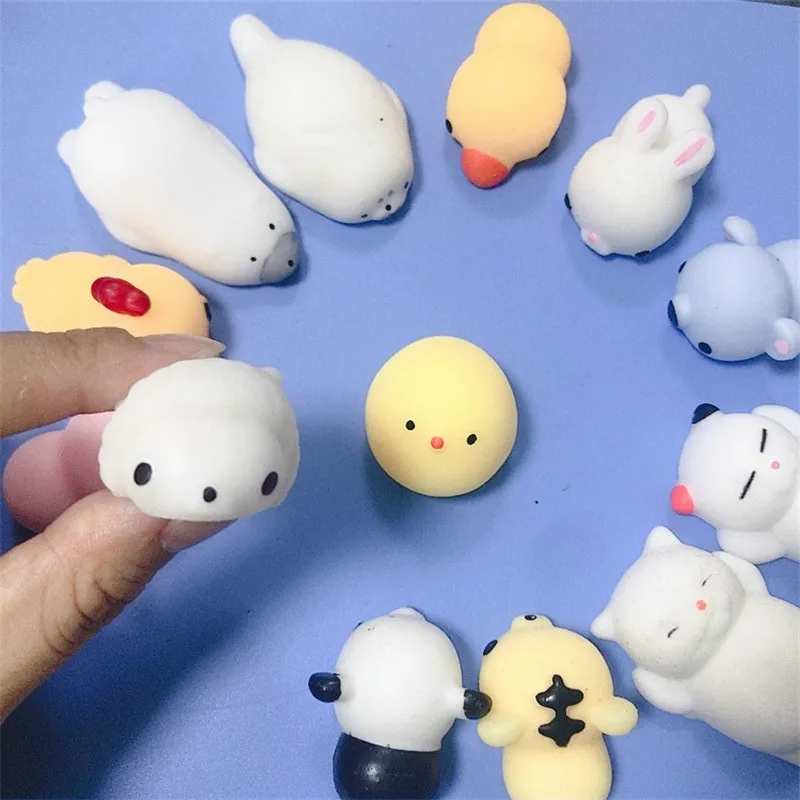 Мини Изменение цвета милый кот Антистресс мяч сжимает Mochi поднимающийся Abreact мягкий липкий снятие стресса забавная Подарочная игрушка