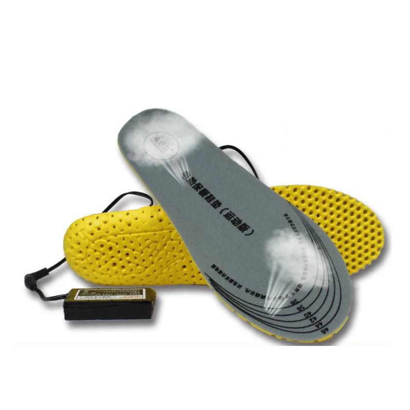 Electric Heated Insole 3600MAH battery USB Winter Shoes Boots Pad Orange Foam Material memory foam heated insoles | Спорт и