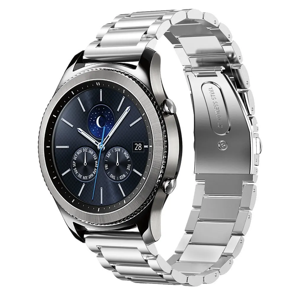 Laforuta 22 мм 20 металлический браслет для Samsung Gear S3 Frontier Classic Galaxy Watch 46 Женский/мужской