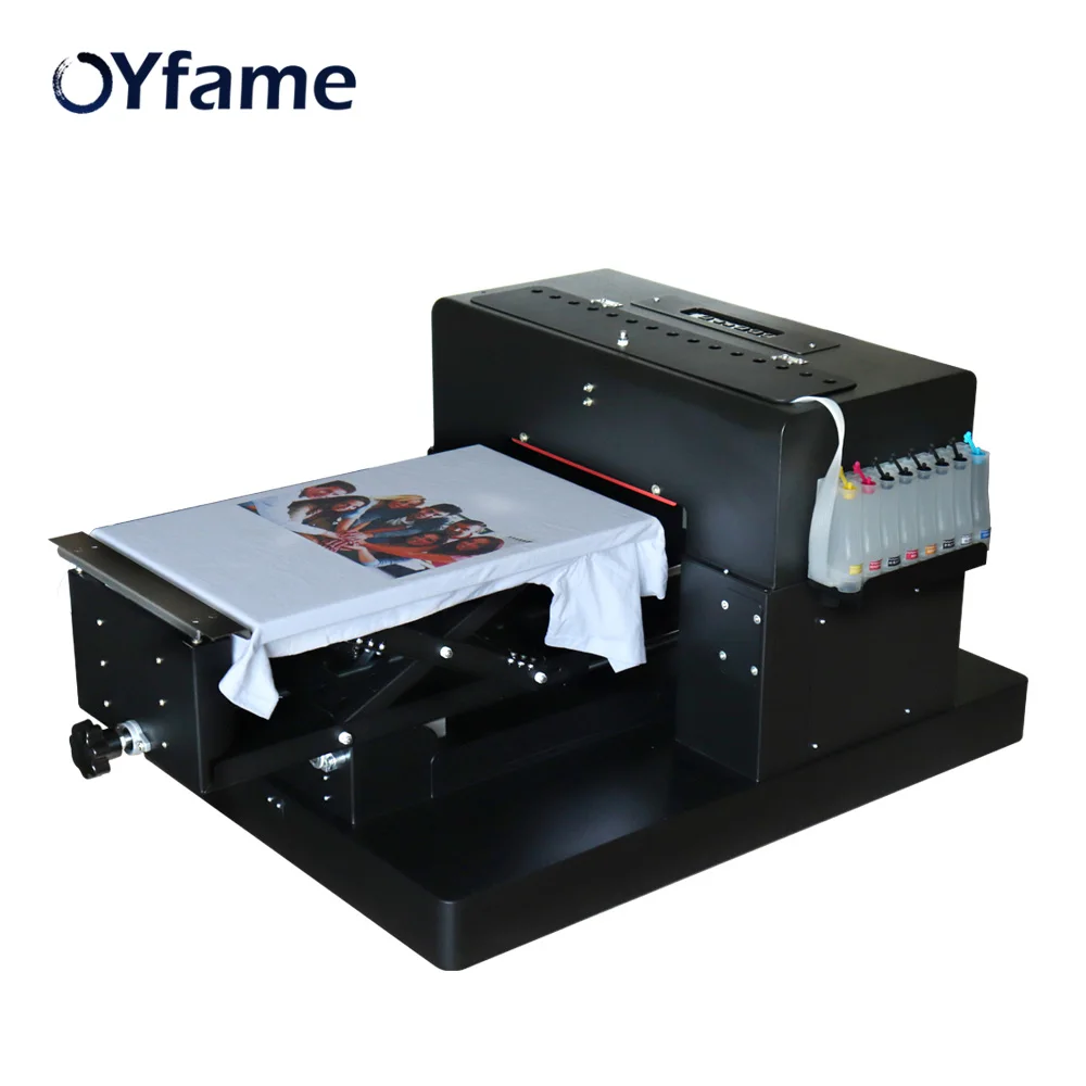 OYfame планшетный принтер 8 цветов A3 DTG цифровой одежды печатная машина для футболок