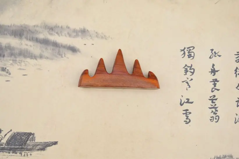 Traditional Chinese Wooden Paint Brush Pen Holder Stand Basic Style | Канцтовары для офиса и дома