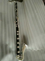 low c bass clarinet kit ebony wood body silver plated new