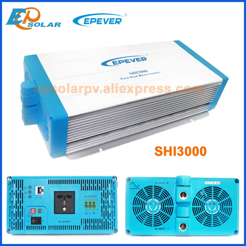 

EPEVER pure sine wave inverter 3000W SHI3000 24V 48V DC input Free Shipping low price to EU with EU output socket off grid tie