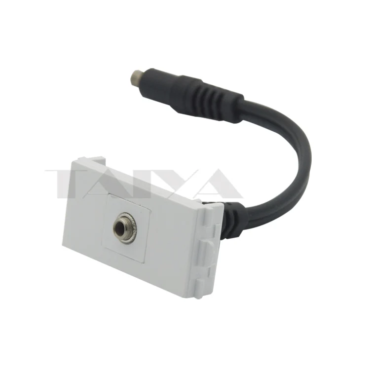 

3.5mm stereo audio connector with short cable