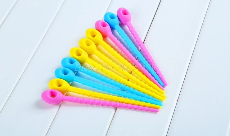 

200PCS 100% food grade Silicone Bag Ties Cable Management, Zip Tie Twist All-purpose Multi-use Bag Clip Bread Tie