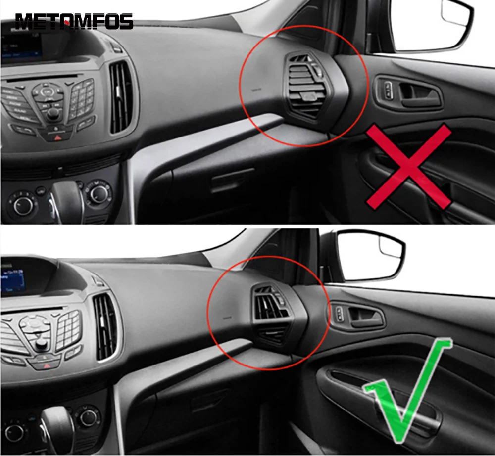 Хромированная Крышка для вентиляционного отверстия кондиционера Ford Kuga Escape 2013 2014