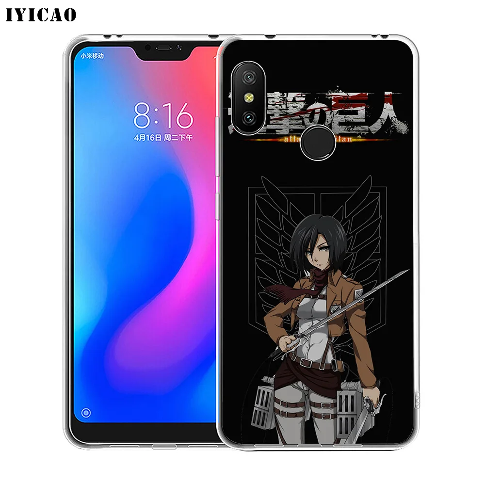 IYICAO Attack On Titan Mikasa Ackerman Мягкий силиконовый чехол для телефона Xiaomi Redmi 4A 5A 6A Note 7 6 5 Pro