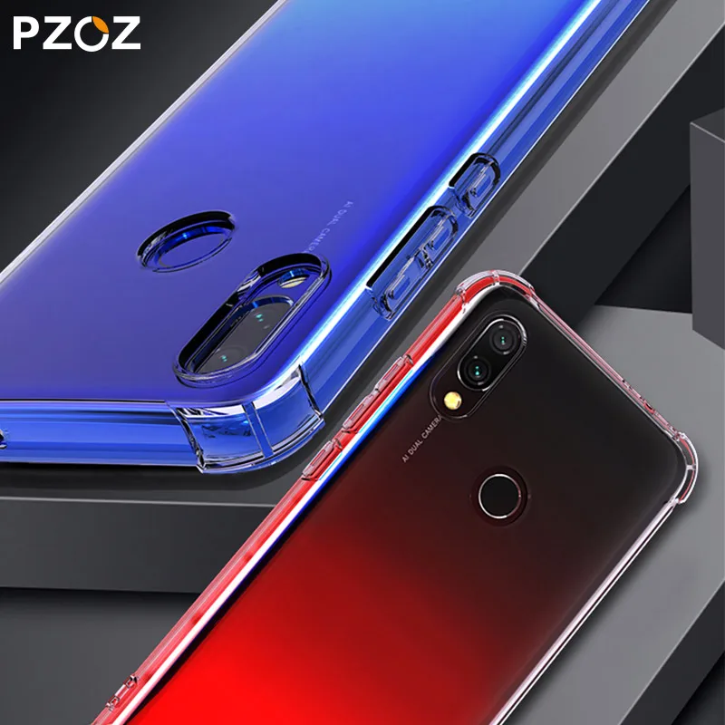 Чехол PZOZ для Redmi 7 Силиконовый противоударный xiaomi redmi прозрачный защитный чехол