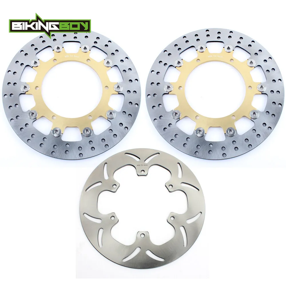 BIKINGBOY Передние Задние тормозные диски Rotors FJR 1300 XVS 1100 V-Star классический серебристый
