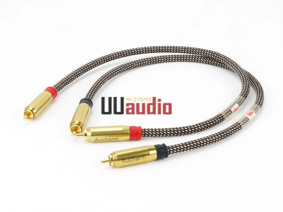 Высококачественный RCA-RCA кабель для самостоятельной сборки 2 шт. пара аудиокабель