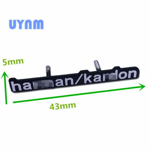UYNM 3D алюминиевый harman/динамик Kardon аудио динамик значок стерео Наклейка для Audi BMW
