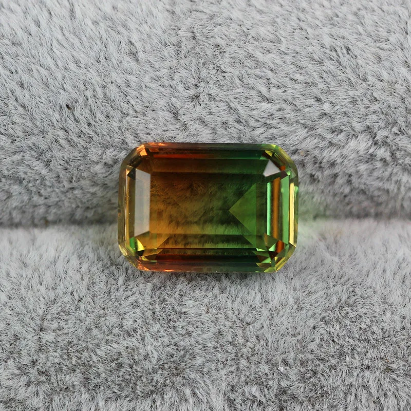 Прямоугольные бусины из арбуза и турмалина для изготовления ювелирных изделий