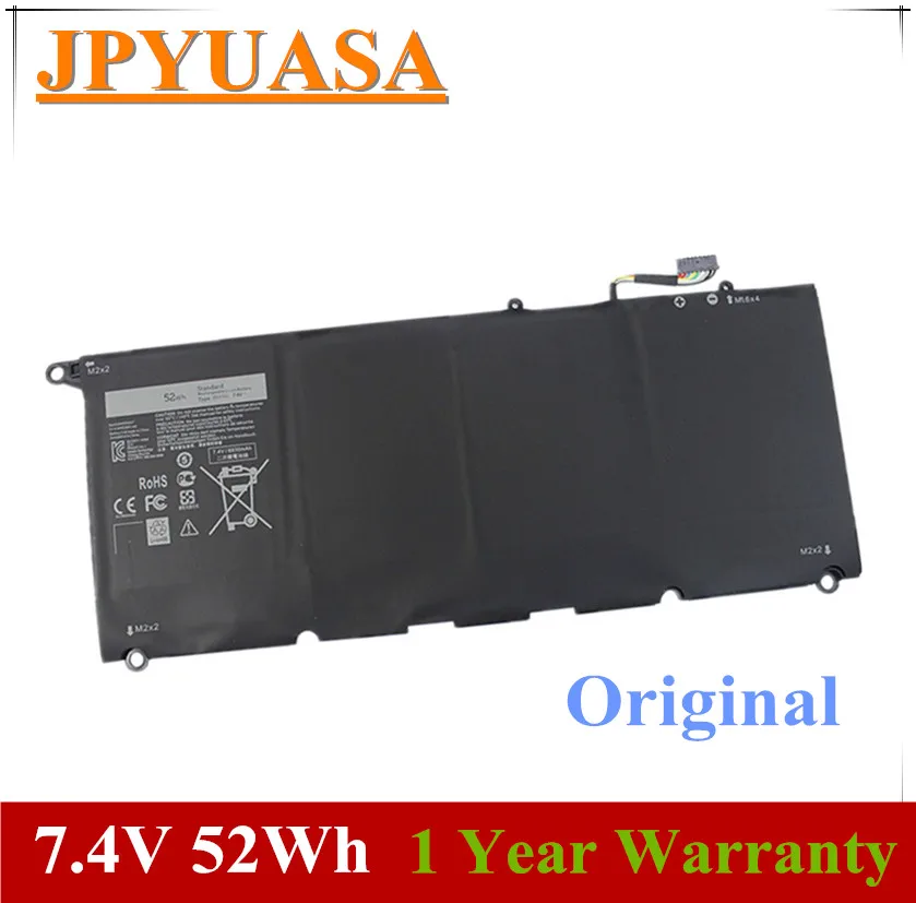 7xinbox 7 4 V 52wh 6710mAh JHXPY 5K9CP JD25G Оригинальный аккумулятор для ноутбука DELL XPS 13 (9343) (9350) 90V7W