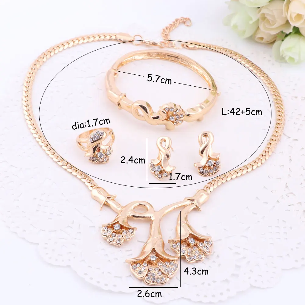 Позолоченное серебряное покрытие серьги браслет массивное ожерелье ювелирные