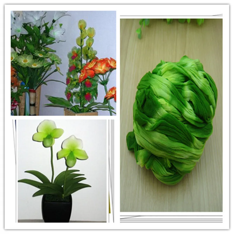 54 colors mix shipping or only one color ship double stocking flowers/nylon flower /silk making/ DIY flowers craft | Дом и сад