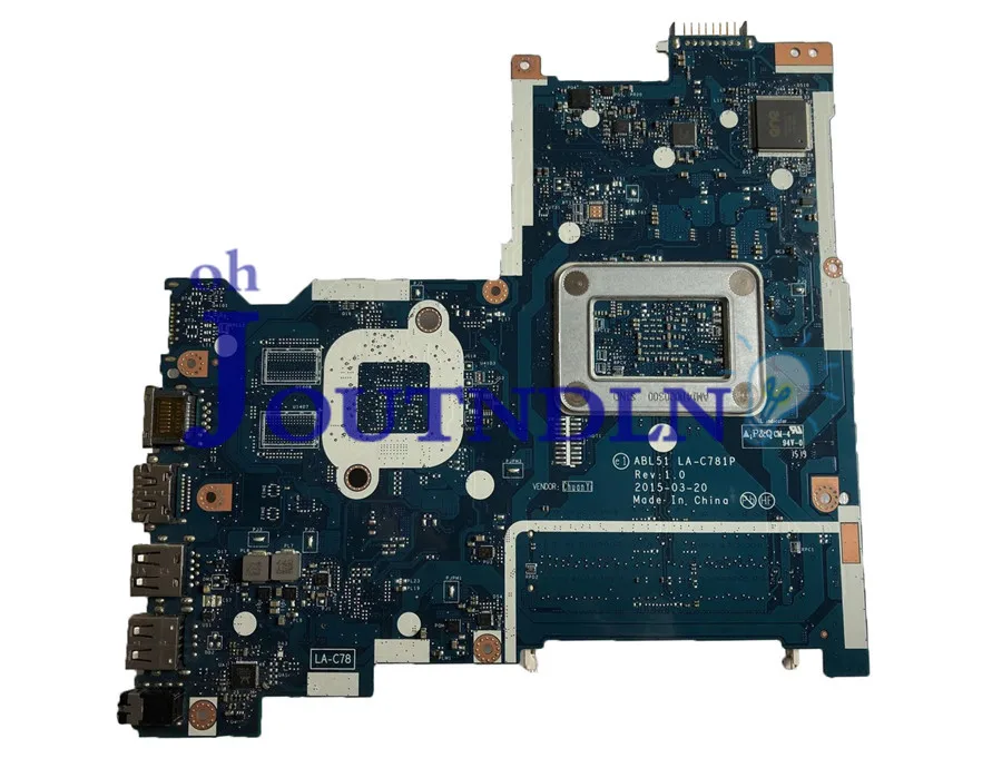 JOUTNDLN для ноутбука HP 15-AF материнская плата ABL51 LA-C781P 813966-501 813966-001 w/Φ процессор DDR3