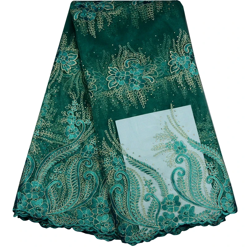 2017 изящная африканская кружевная ткань высокого качества с вышивкой золотого