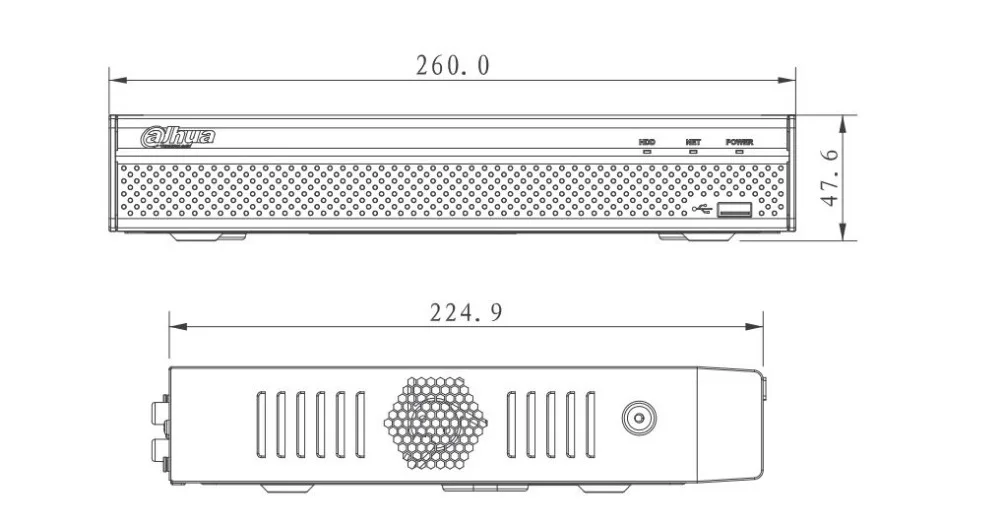 DAHUA NVR4108HS-8P-4KS2 NVR 8-канальный компактный 1U 8PoE 4K& H.265 Lite сетевой видеорегистратор 8 POE NVR
