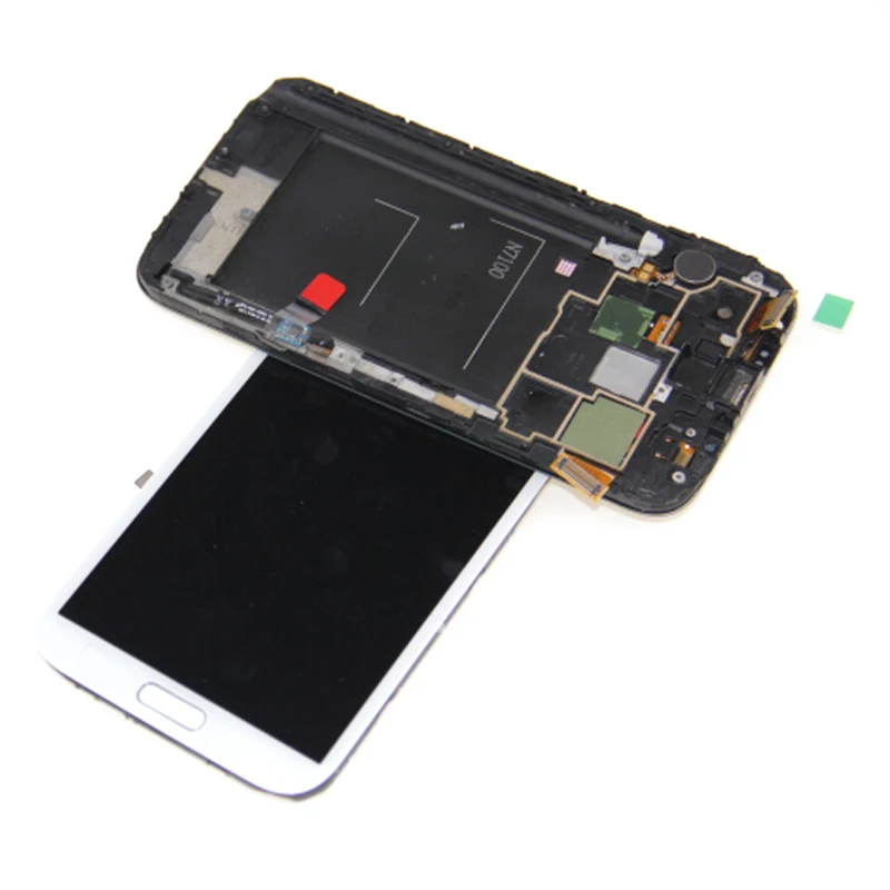 Для samsung N7100 note 2 ЖК Экран планшета Note2 N7105 Сенсорный экран Digitizer + рамка кнопка