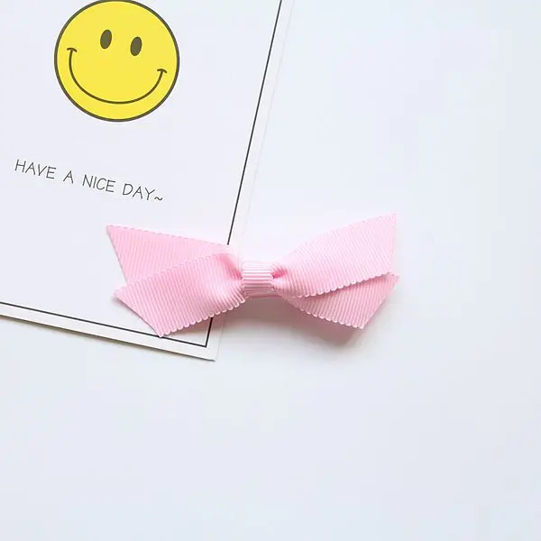 Бутик 15 шт. модные милые заколки для волос с бантом из ленты однотонные головной