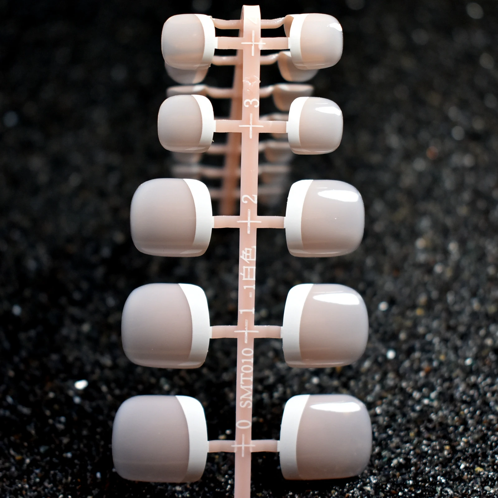 24 шт. Обнаженная поверхность Французский акриловый носок кончики для дизайна