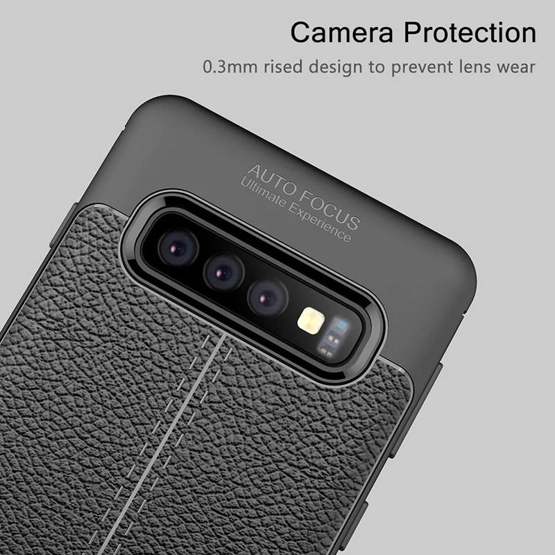 Чехол для телефона KEYSION Samsung Galaxy S10 Plus S10e S9 Note 9 мягкий чехол бампер из ТПУ с кожаной