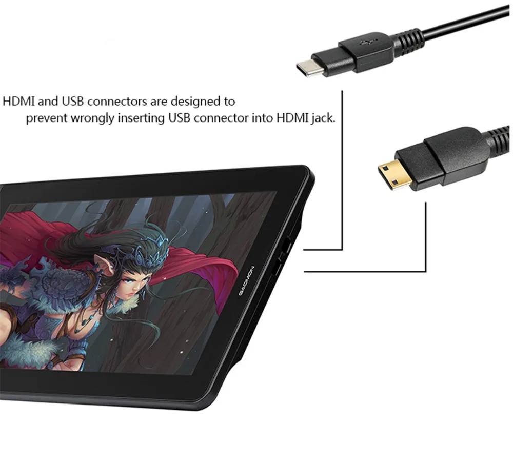 GAOMON PD1560 15,6 дюймов ips HD художественная живопись графический планшет с экраном 8192 уровней ручка для измерения давления планшет дисплей для рисования перчатка