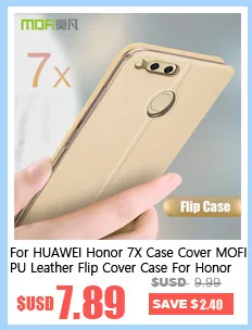 Для huawei Honor 7X чехол MOFI для huawei mate SE PC жесткий чехол-накладка Жесткий Чехол 7 X Синий Черный чехол coque funda 5,93''