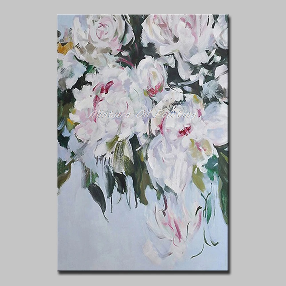 

Mintura Art For Living Room Home Decor Wall Pictures Oil Paintings The beauty of The Flowers Plants Draw Hotel Decor No Framed