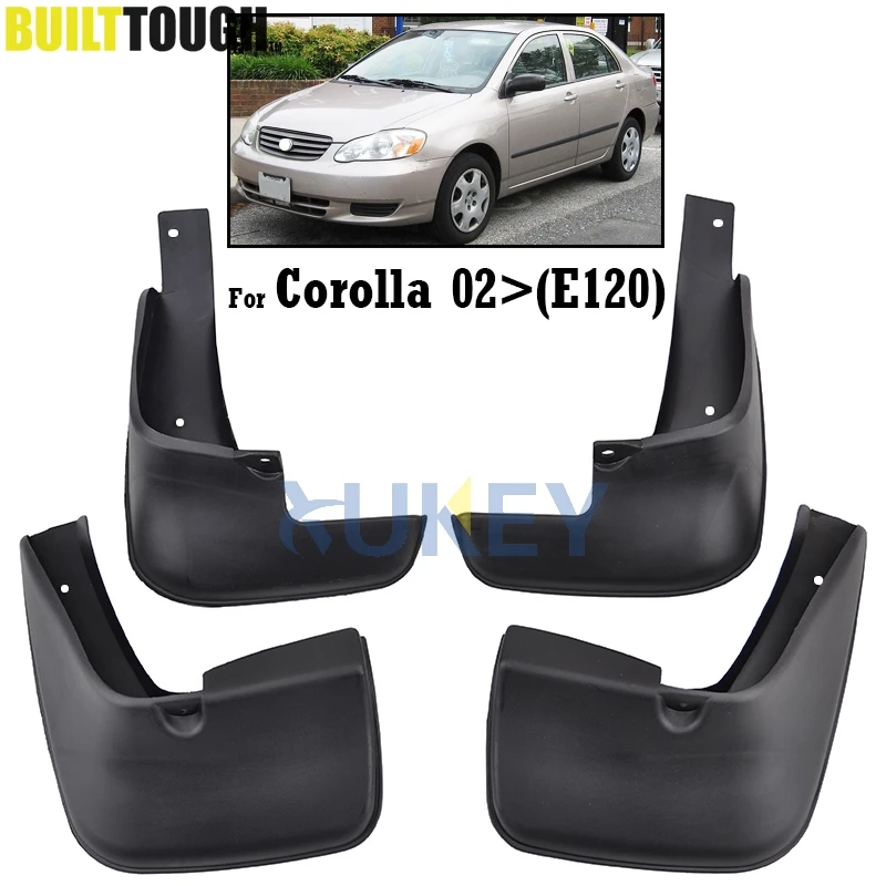 Литая щитка от грязи для Toyota Corolla 120 Altis 2002 2008 брызговики седанов 2003 2004 2005