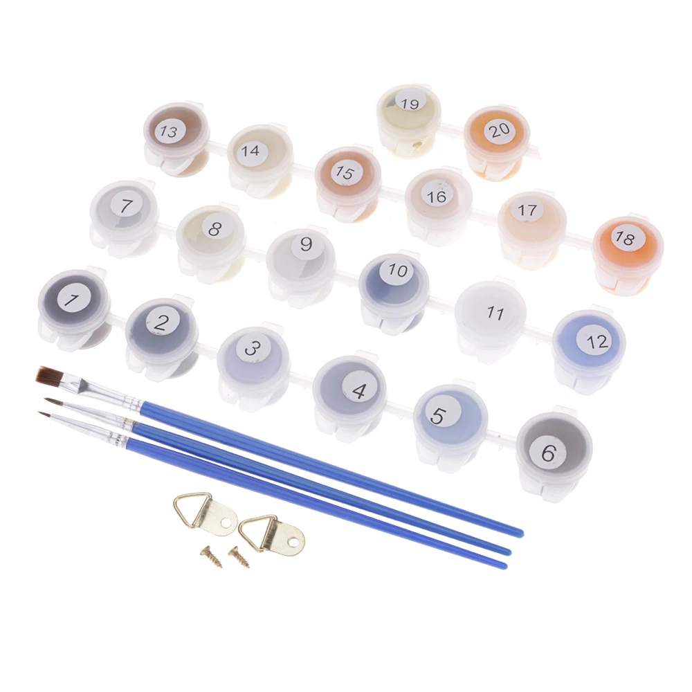 Романтика домашний декор Холст Краска по номерам набор масляная краска DIY