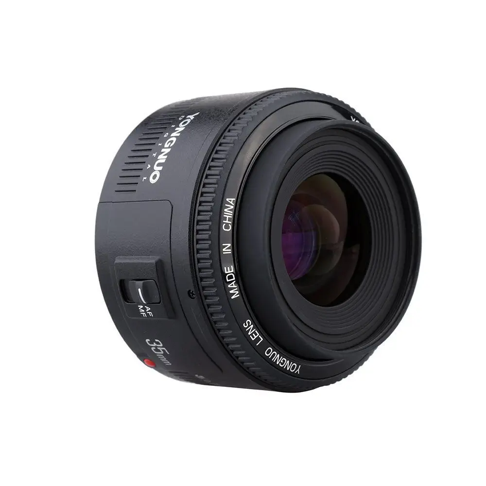 Объектив YONGNUO YN35mm F2 1:2 AF/MF широкоугольный объектив с фиксированным фокусом