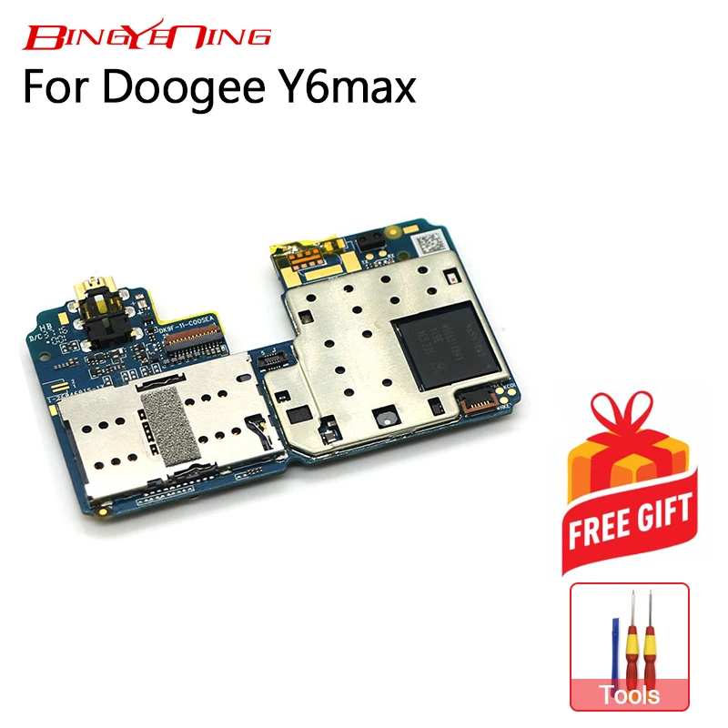 Материнская плата BingYeNing Для Doogee Y6 Max 3гб + 32 Гб ПЗУ гибкий кабель Восьмиядерный
