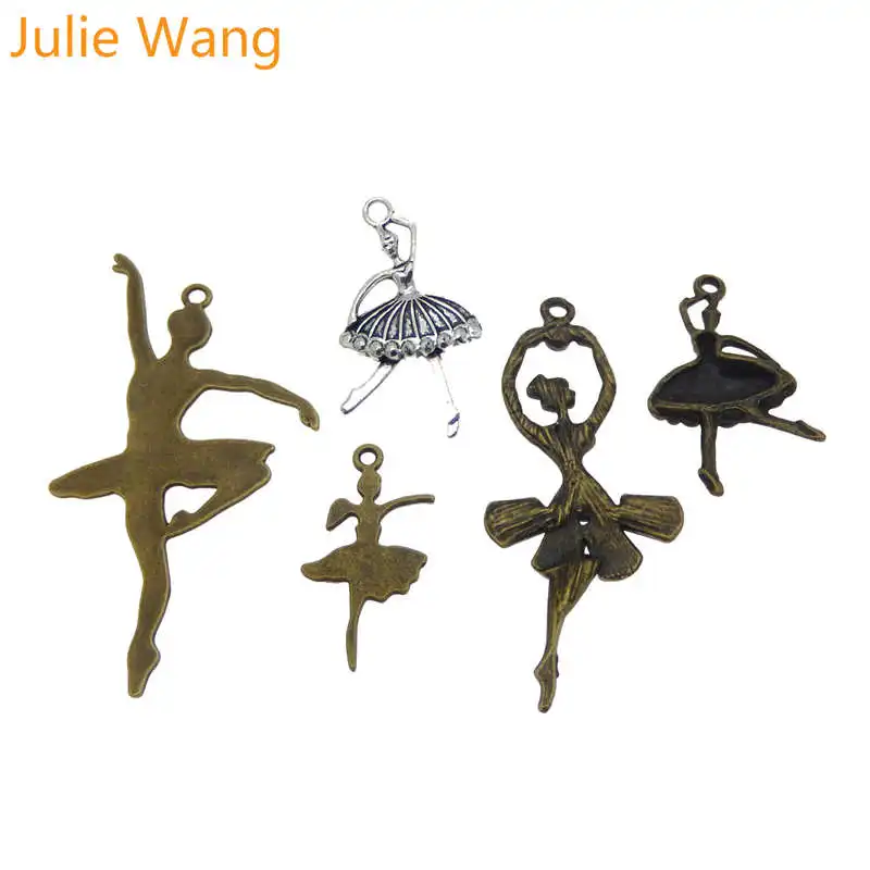 Julie Wang 5 шт. подвески из сплава смешанные антикварные цвета изготовление