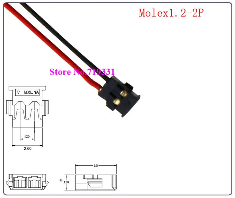 Разъем Molex 1 2 мм для литиевой батареи Wm4348 штепсельная вилка 10 шт.|Соединители| |