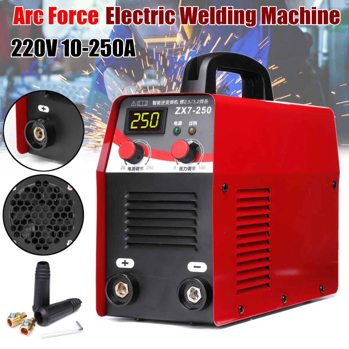 

220V 6KW / 9.5KW ZX7-250 10-250A arc Welding Machine Mini / Pro LCD Digital Display MMA IGBT Inverter Welding Machine