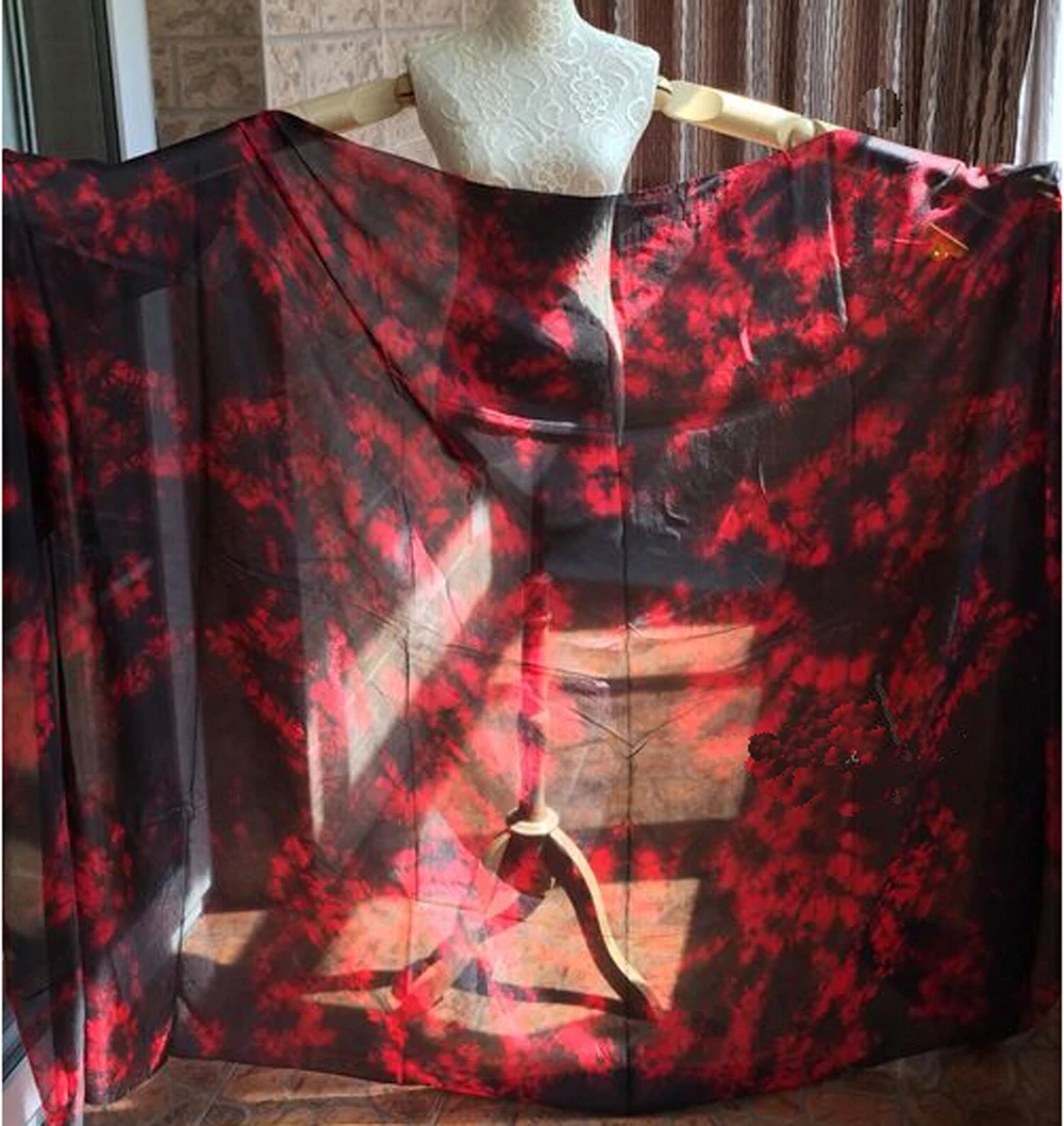 Шелковая Фата для танца живота шарфы из натурального шелка 2 размера|veil rhinestone|scarf