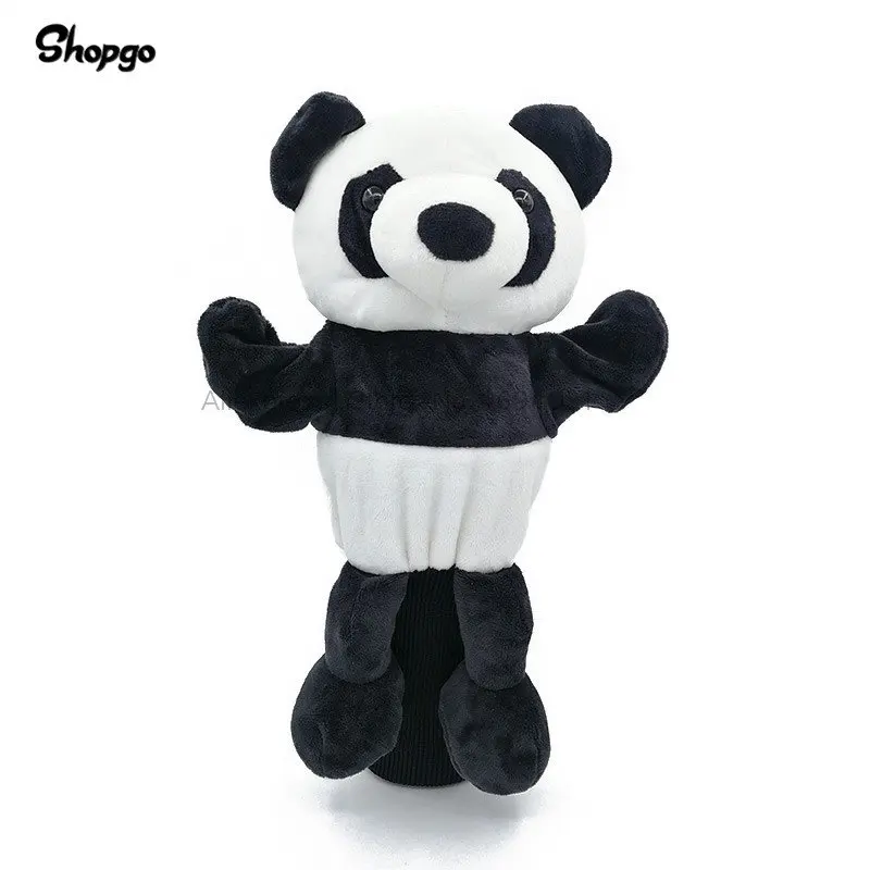 panda Поглощающие Гольф животные головные уборы водителя леса Чехлы для клюшек для гольфа подходят до 460cc Мужчины Леди талисман Новинка милый подарок - Цвет: panda