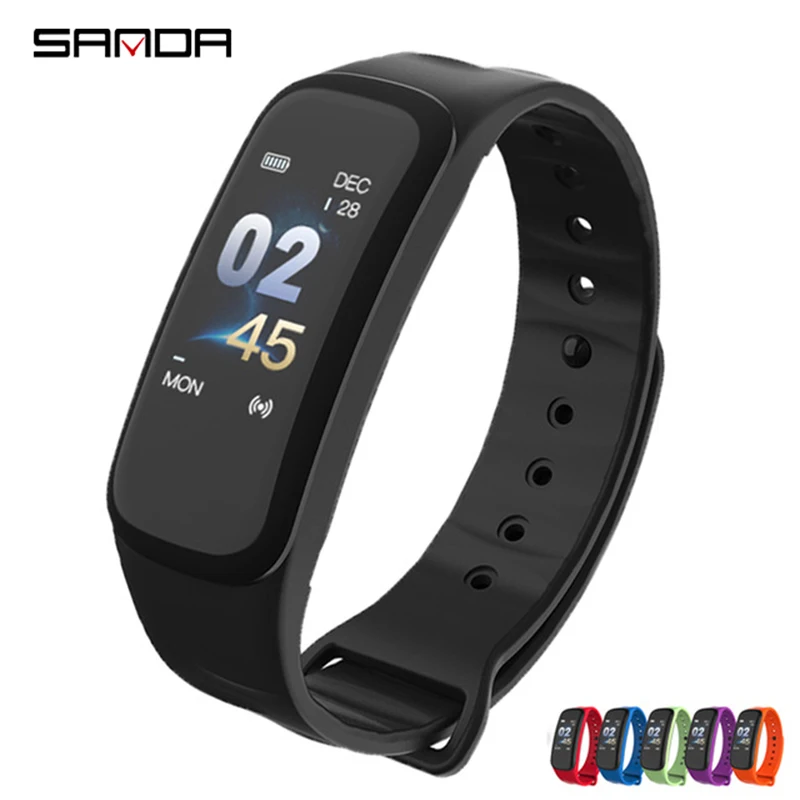 SANDA Новые Смарт часы Bluetooth для мужчин женщин монитор здоровья спортивные наручные