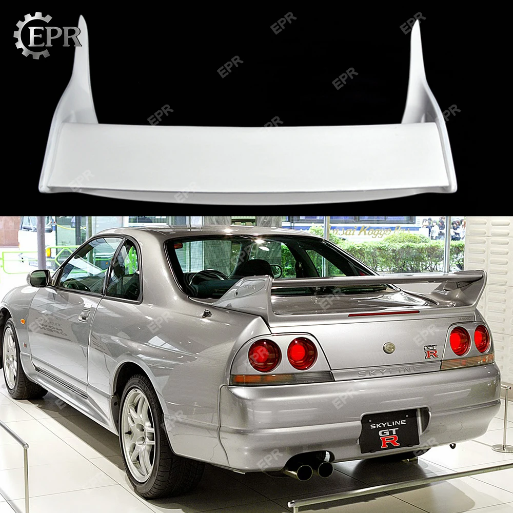 Для Nissan GTR R33 Skyline OEM Style FRP Стекловолоконный спойлер тюнинг часть гоночная отделка