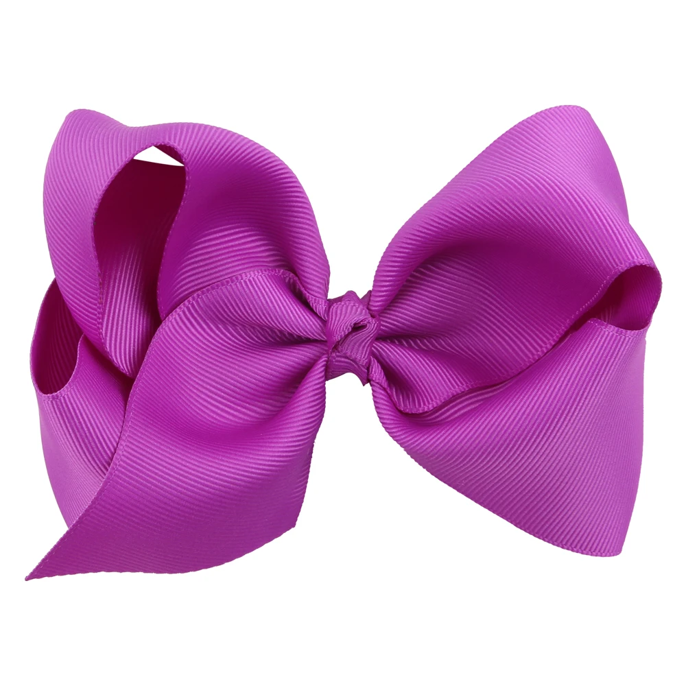 10pcs/lot 5 Inch Big Hair Bow Girls Solid Ribbon Bows With Clip Boutique Hairpin kids Accessories |